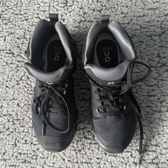 On Running Black and Gray High-Top Shoes - Picture 12 of 13